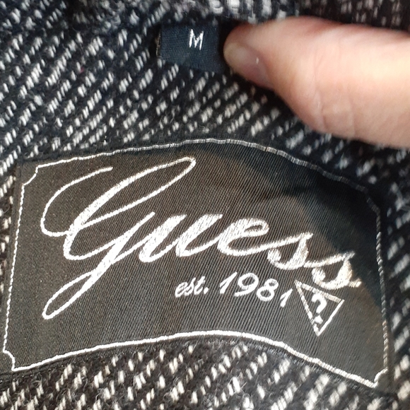 Guess Full Zip Fitted Car Coat Size Medium - Picture 5 of 8